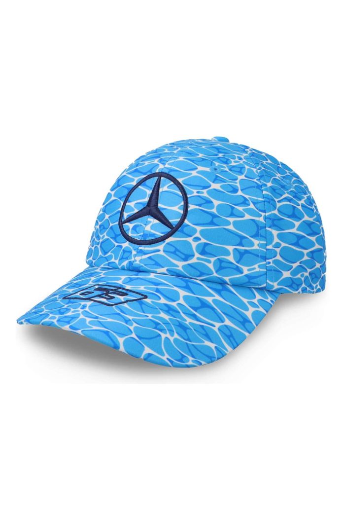 Gorra Mercedes Benz 23 George Russell No Diving Azul Cielo U
