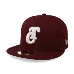 Gorra New Era 59 Fifty LMP Tomateros Vino Cerrada