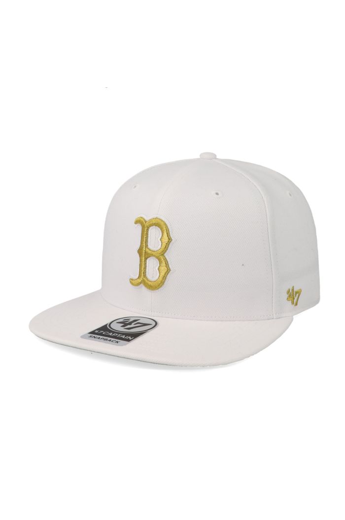 Gorra '47 MLB Red Sox White Metallic Plana Blanco Unitalla