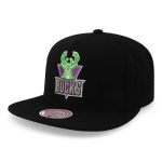 Gorra Mitchell & Ness Nba Bucks Neon Tropical Bucks Negro Un