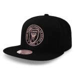 Gorra Mitchell & Ness Mls New Pink Crest Snk Inter Miami Neg