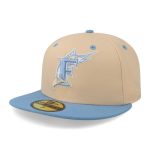 Gorra New Era 59 Fifty MLB Marlins Q323 Ice Latte Crema