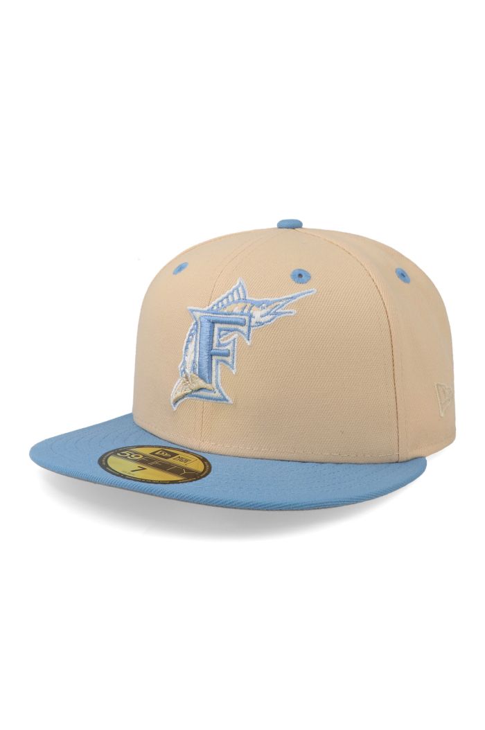 Gorra New Era 59 Fifty MLB Marlins Q323 Ice Latte Crema