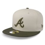 Gorra New Era 59 Fifty MLB Braves White Crown Cerrada