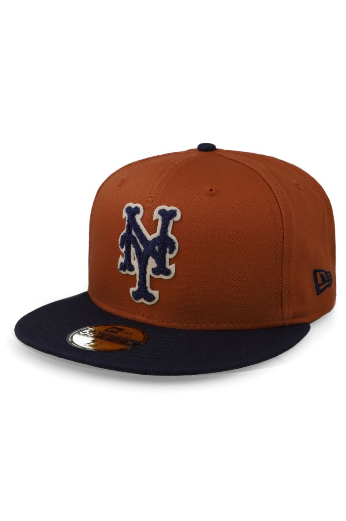 Gorra New Era 59 Fifty MLB Mets Boucle Rojo Cerrada