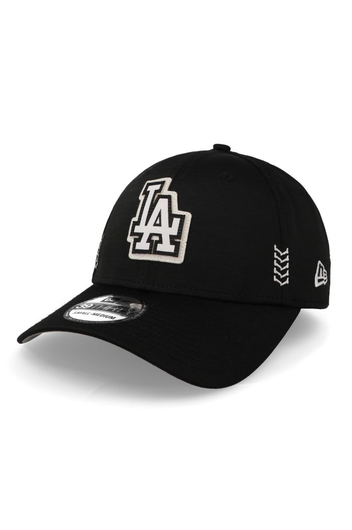 Gorra New Era 39 Thirty MLB Dodgers Negro Cerrada