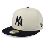 Gorra New Era 59 Fifty MLB Yankees Blanco/Azul Cerrado