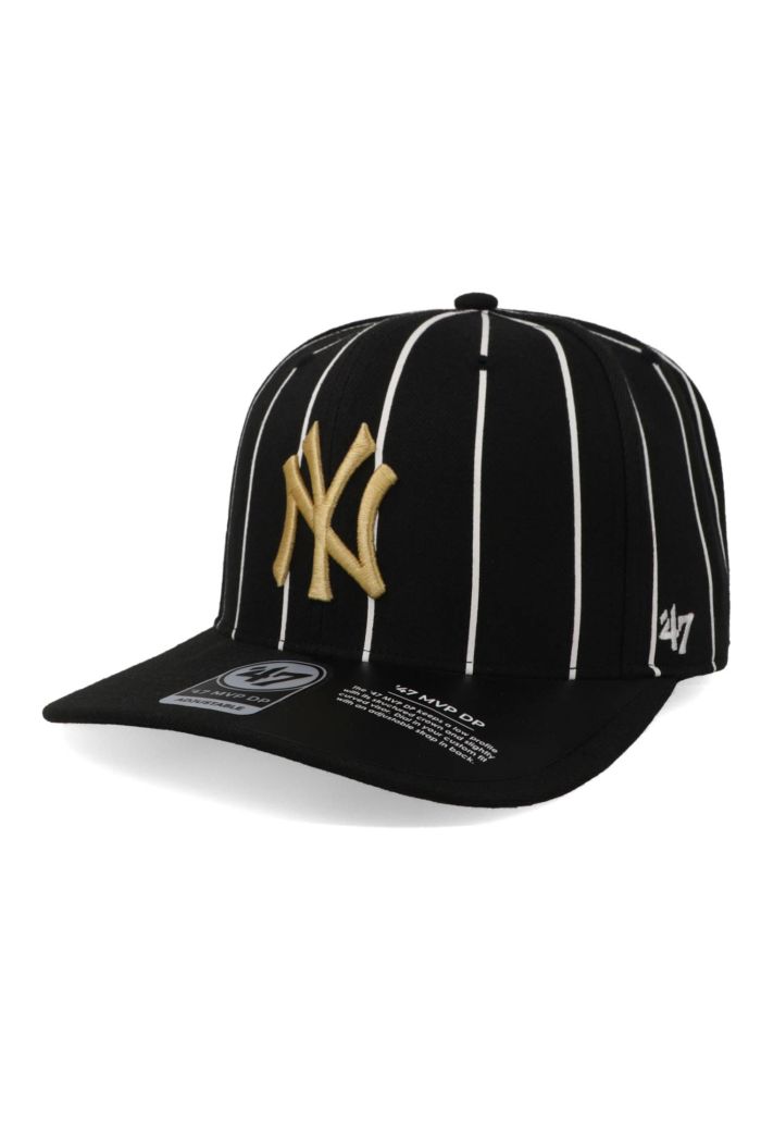 Gorra '47 MLB Yankees Pinstripe 47 MVP Negro Unitalla