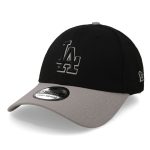Gorra New Era 39 Thirty MLB Dodgers Outline SSNL Negro/Gris