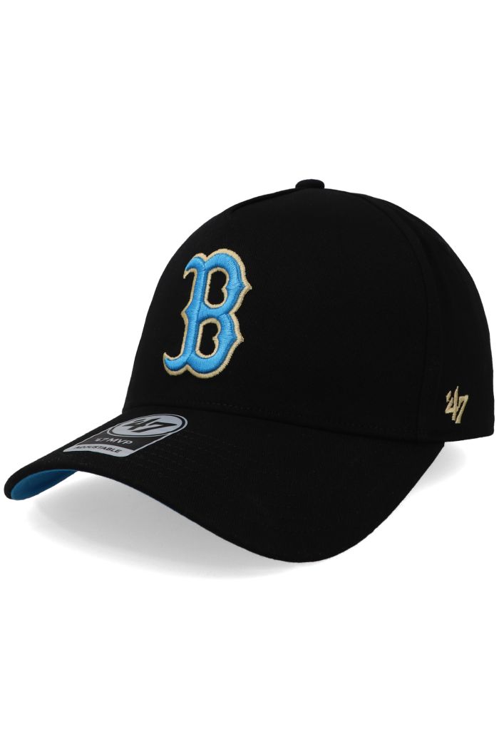Gorra '47 MLB Red Sox Ballpark MVP Negro Unitalla