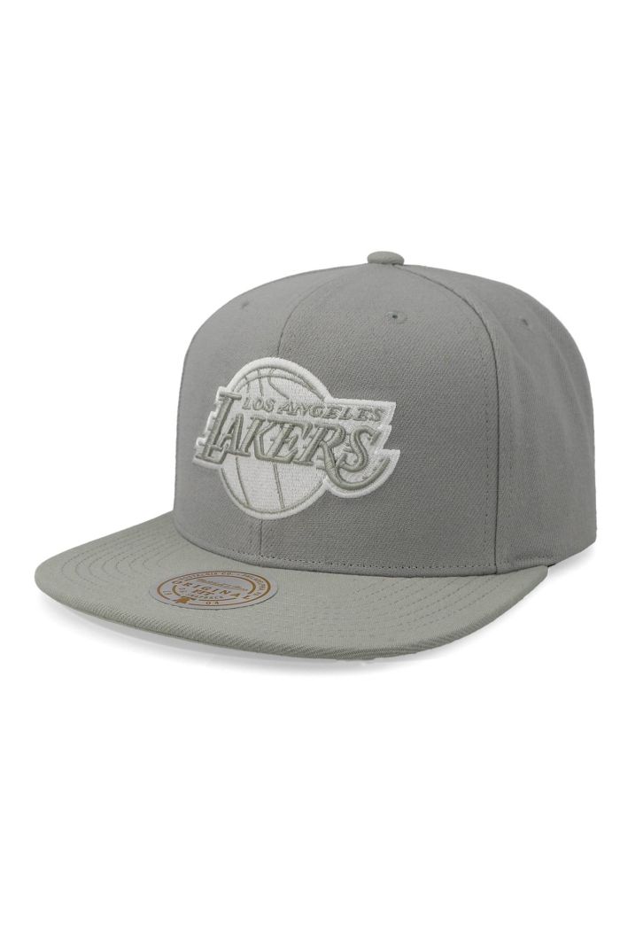 Gorra Mitchell and Ness NBA Lakers Evergreen Gris Unitalla