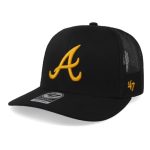 Gorra '47 MLB Braves Trucker Side Embroidery Negro Unitalla