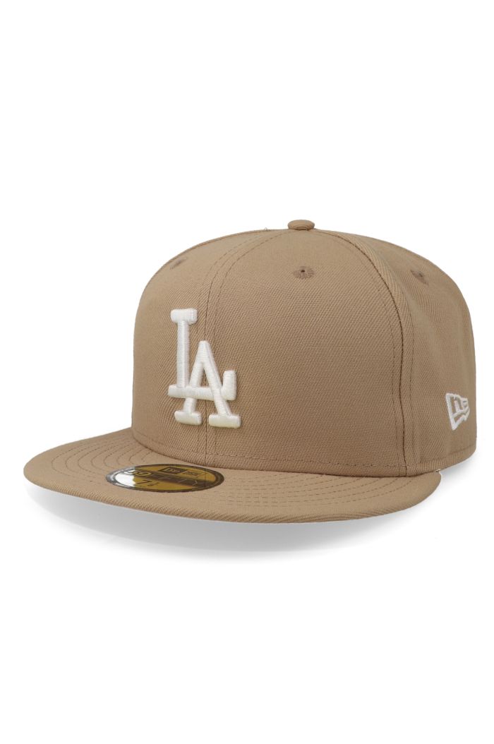 Gorra New Era 59 Fifty MLB Dodgers Core Camel Blanco