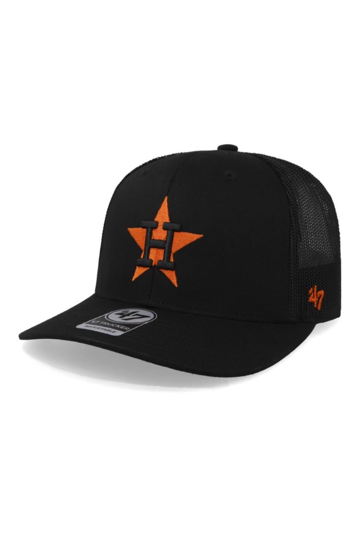 Gorra '47 MLB Astros Trucker Side Embroidery Negro Unitalla