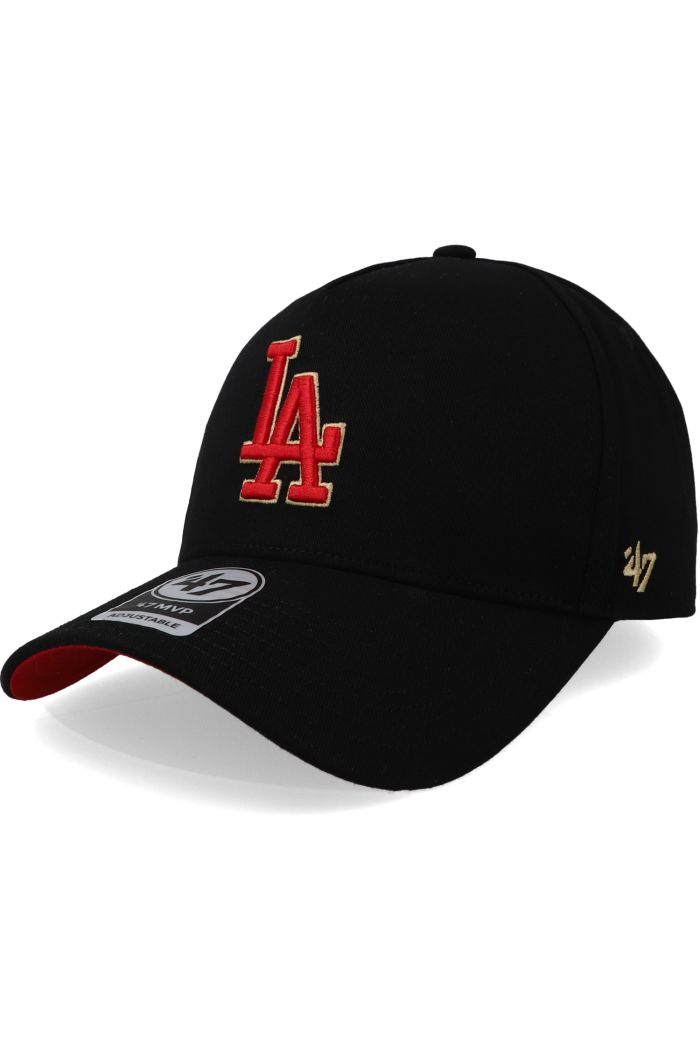 Gorra '47 MLB Dodgers Ballpark MVP Negro Unitalla