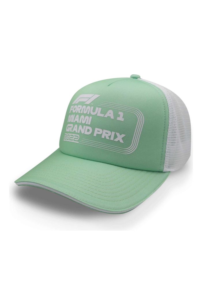 Gorra Formula 1 Trucker Miami Verde Pastel Unitalla