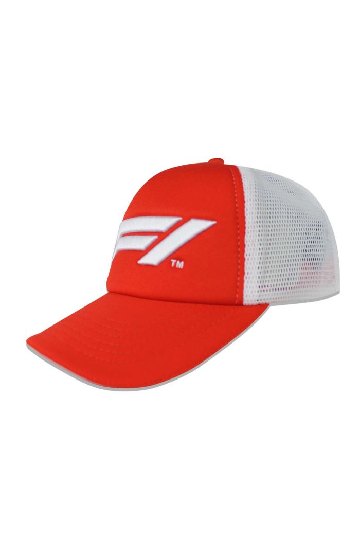 Gorra Formula 1 Trucker Logo Rojo/Blanco Unitalla