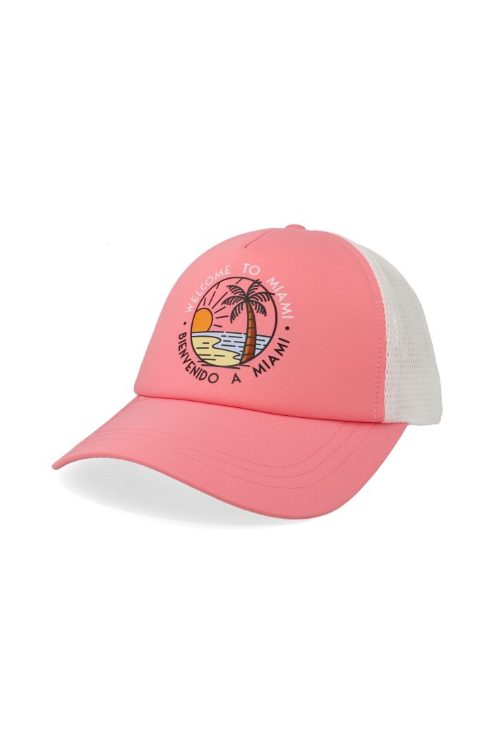 Gorra Formula 1 Fw Pastel Miami Trucker Rosa Pastel Unitalla