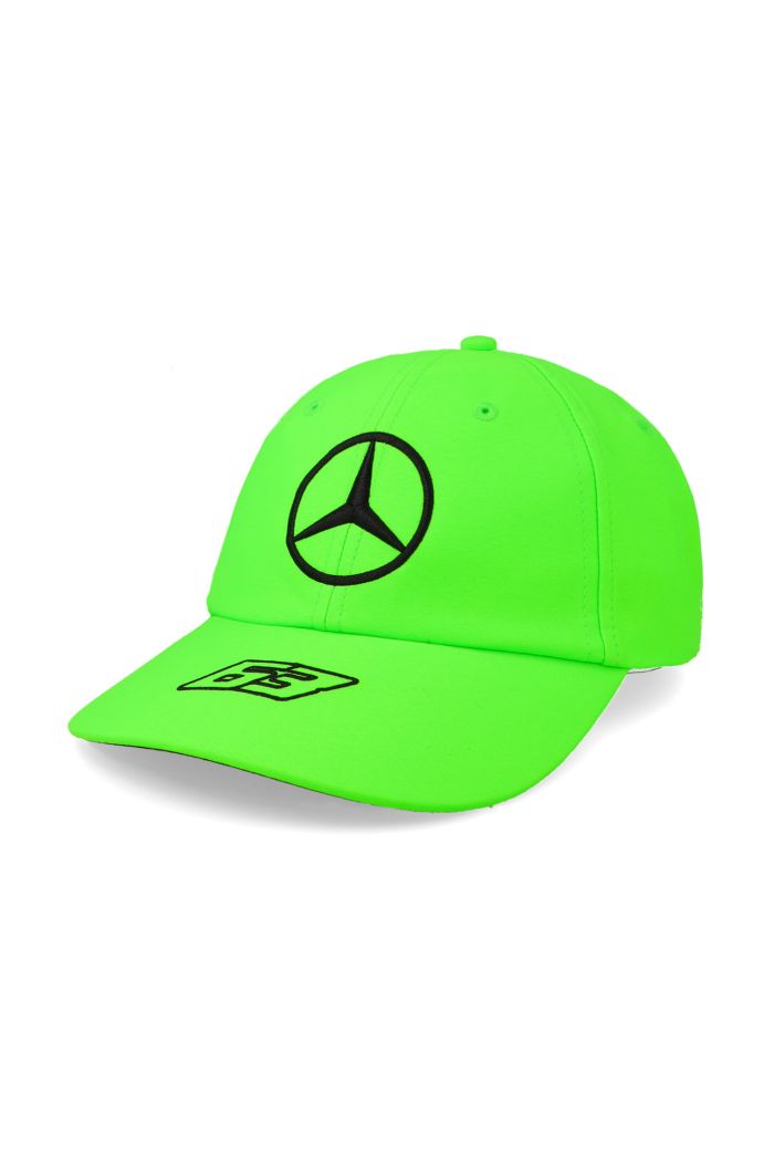 Gorra Mercedes Rp George Russell Driver Verde Neon Unitalla