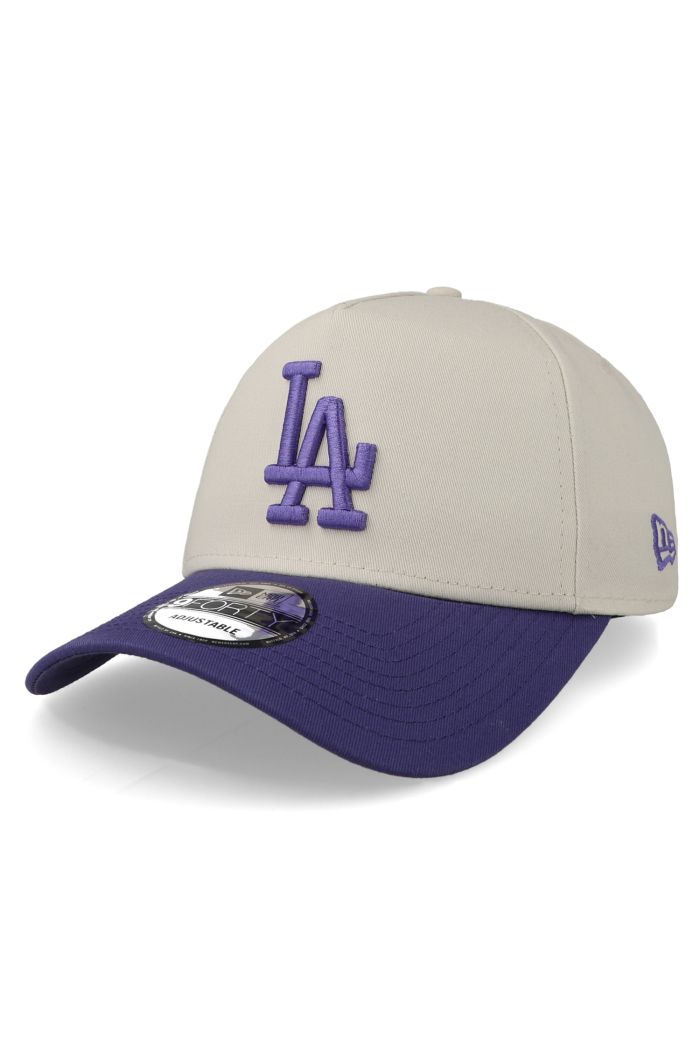 Gorra New Era 9 Forty MLB Dodgers World Series Marfil/Morado Unitalla