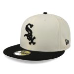 Gorra New Era 59 Fifty MLB White Sox Blanco/Negro Cerrado