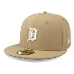 Gorra New Era 59 Fifty MLB Tigers Camel Blanco Cerrado