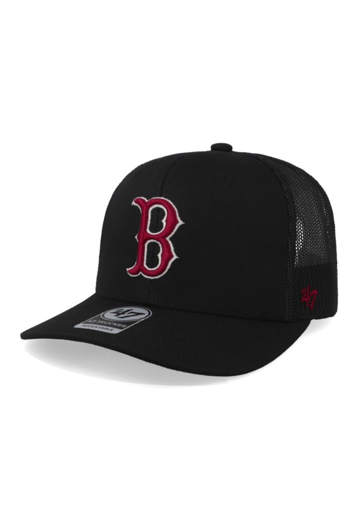 Gorra '47 MLB Red Sox Trucker Side Embroidery Negro Unitalla
